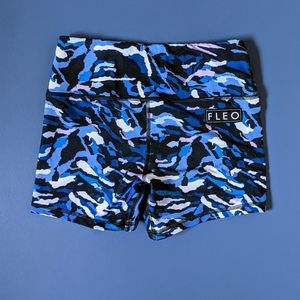 Fleo Power High Rise in Blue Camo EUC